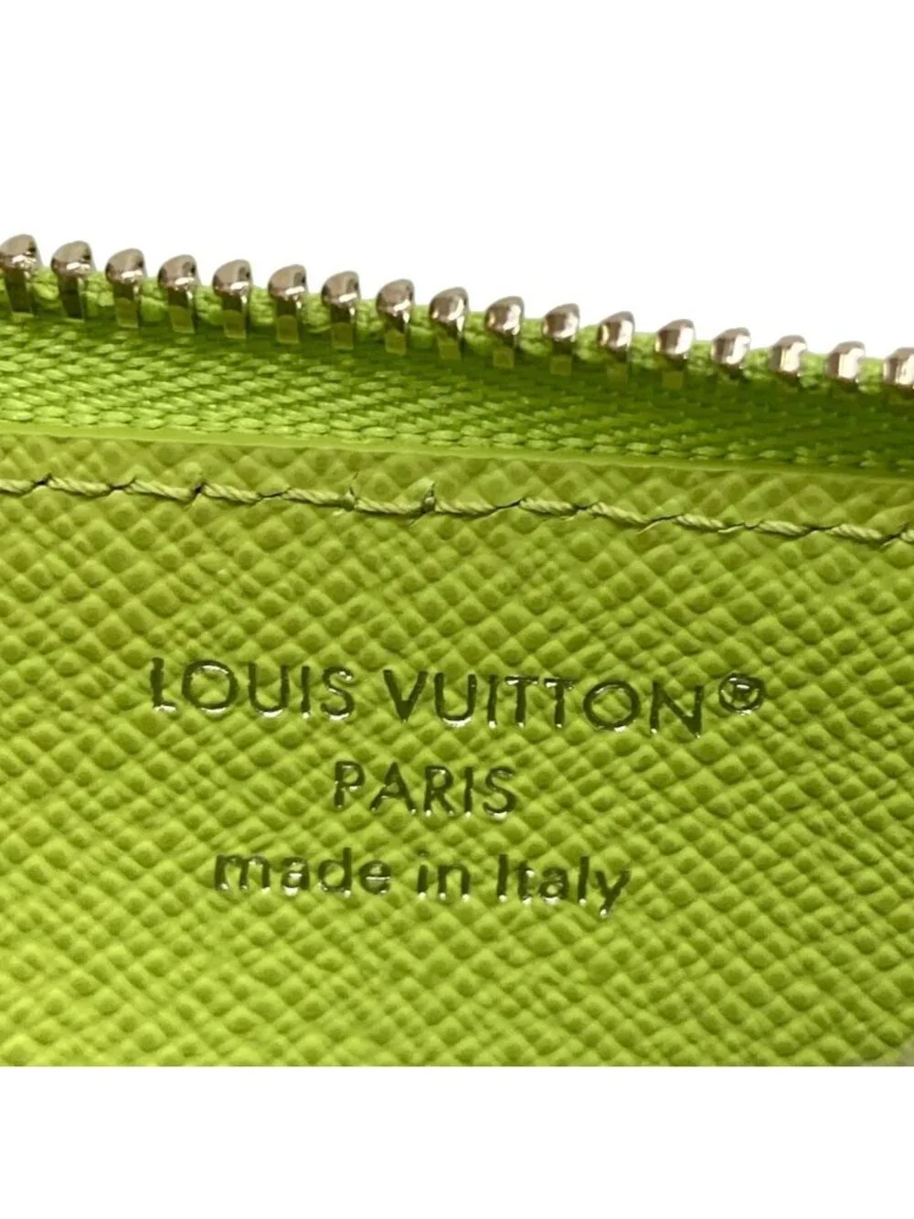 Louis Vuitton Coin Card Holder Baseball Green Stadium